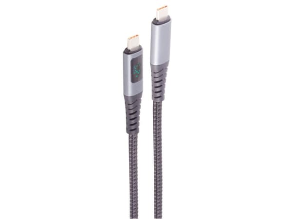 S/CONN BS14-59035, 1,5 m, USB C, USB C, USB 2.0, 0,48 Gbit/s, Sort, Grå