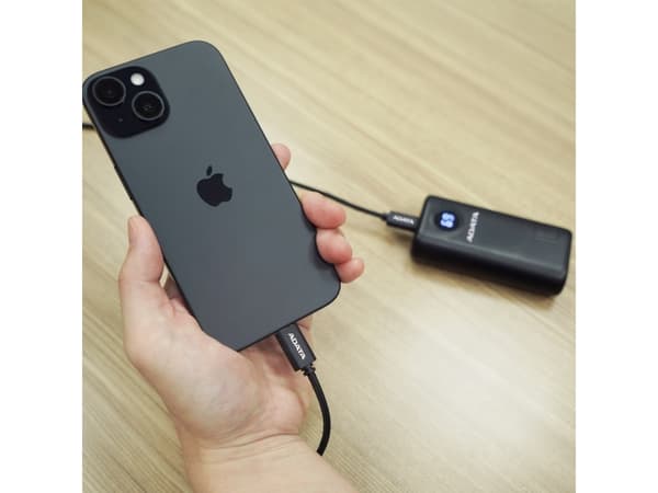 ADATA CACC-200PN-BK, 2 m, USB C, USB C, USB 2.0, Sort