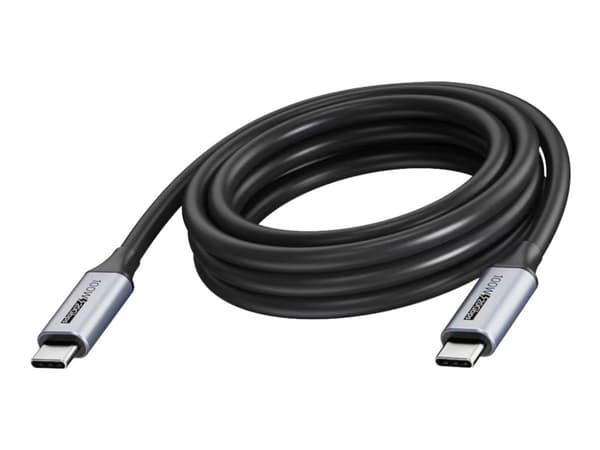 Vision - USB-kaapeli - 24-nastainen USB-C (han) - 24-nastainen USB-C (han) - USB 3.2 - 3 A - 5 m - USB Power Delivery (100 W), 20 Gbps datatransferha