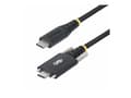 Pikkukuva 1 / 5: StarTech.com 6.6ft (2m) USB-C Charging Cable, Side Screw Locking, 240W (5A) PD EPR, Silicone Jacket w/Braided Nylon, USB 2.0 Laptop Charger Cable, US