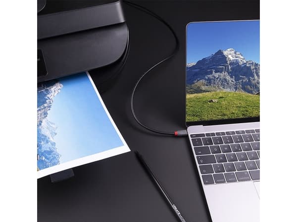 Lindy 36666, 1 m, USB C, USB B, USB 3.2 Gen 1 (3.1 Gen 1), 500 Mbit/s, Lajittelu