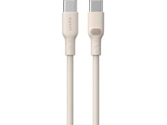 Havit CB6284 - USB Type C to USB Type C cable, 2.0 m (beige)