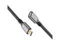 Miniatyrbilde 2 av 5: LogiLink CUA0108, 1 m, USB C, USB C, USB 3.2 Gen 2 (3.1 Gen 2), 10 Gbit/s, Sort, Grå