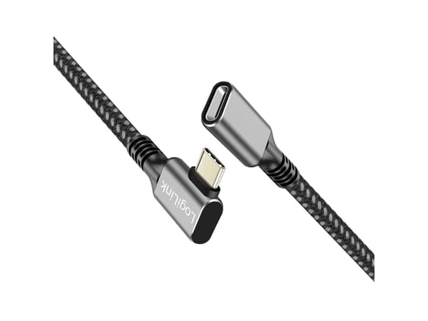 LogiLink CUA0112, 2 m, USB C, USB C, USB 3.2 Gen 1 (3.1 Gen 1), 5 Gbit/s, Svart, Grå