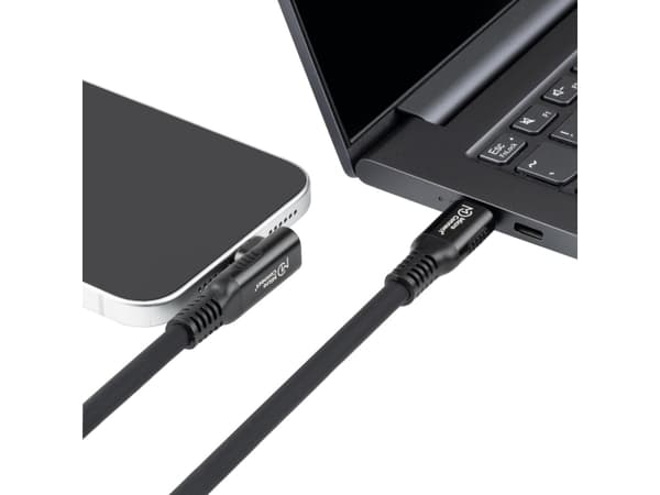 Premium vinklet USB4 flytende silikon magnetisk kabel,