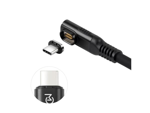 Premium vinklet USB4 flytende silikon magnetisk kabel,