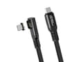 Miniatyrbilde 1 av 5: Premium vinklet USB4 flytende silikon magnetisk kabel,