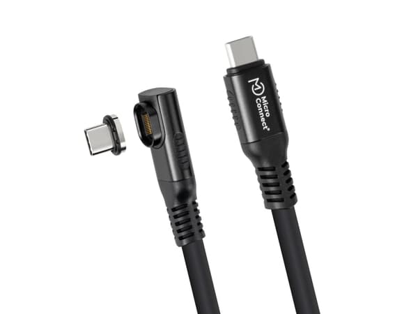 Premium vinklet USB4 flytende silikon magnetisk kabel,