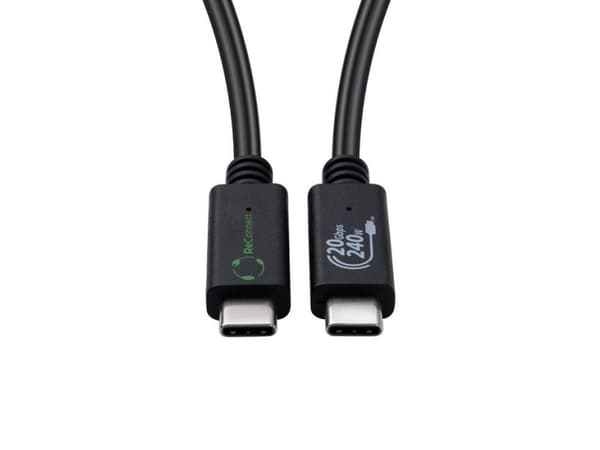 Microconnect ECO-USB3.2CC1.5, 1,5 m, USB C, USB C, USB 3.2 Gen 2x2, Sort