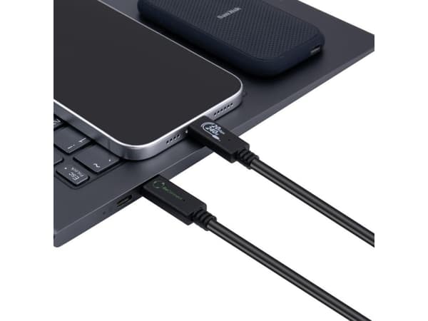 Microconnect ECO-USB3.2CC1.5, 1,5 m, USB C, USB C, USB 3.2 Gen 2x2, Sort