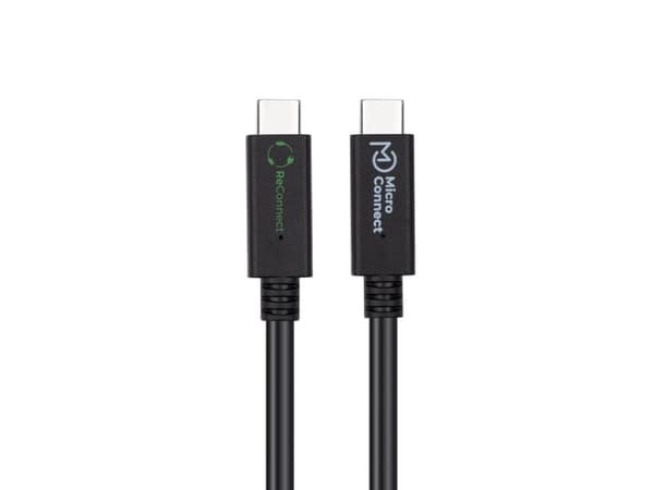 Microconnect ECO-USB3.2CC1.5, 1,5 m, USB C, USB C, USB 3.2 Gen 2x2, Sort