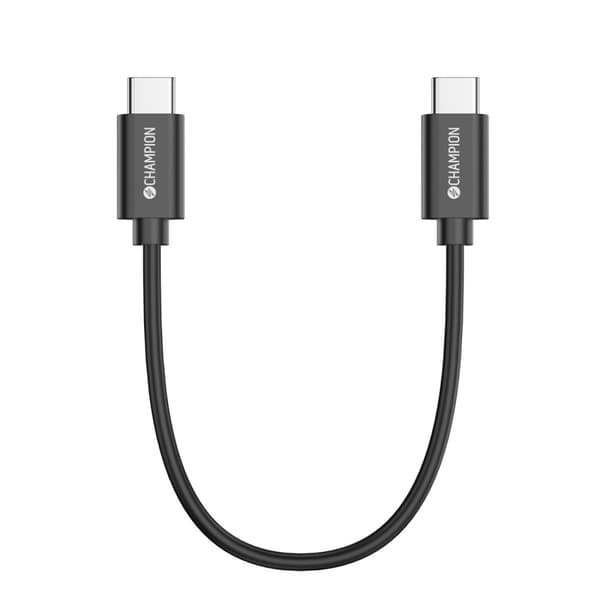 Champion USB-C-kabel 30 cm, svart