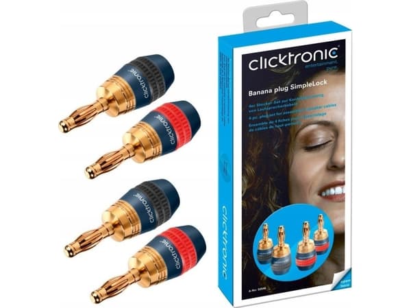 Clicktronic Wtyki bananowe SimpleLock