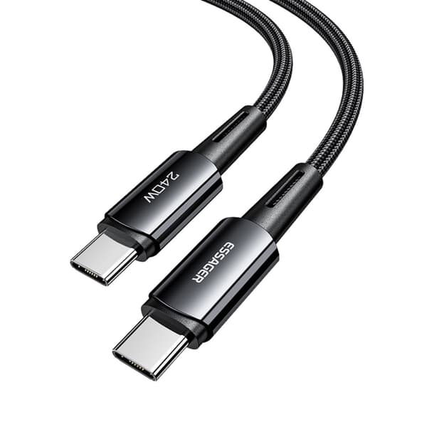 ESSAGER 2m USB-C till USB-C PD 240W Laddningskabel Datakabel Snabbladdning