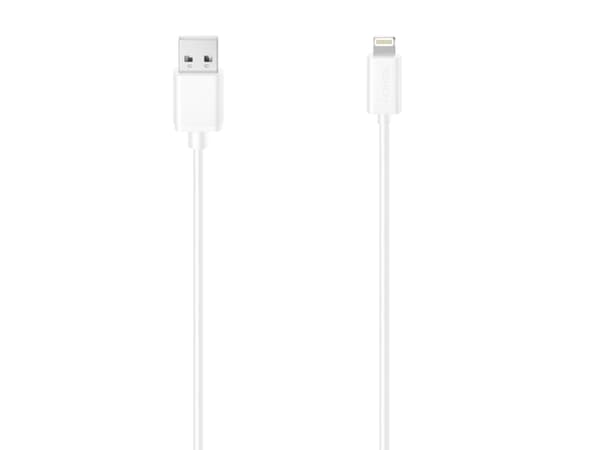 Hama 00300071, 1,5 m, Lightning, USB A, Hankontakt, Hankontakt, Vit