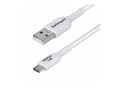 Miniatyrbilde 4 av 5: StarTech.com 3m (9.8ft) White USB-A to USB-C Charging Cable/Cord, M/M - USB-kabel - USB (hann) til 24 pin USB-C (hann) - USB 2.0 - 3 A - 3 m - lade o