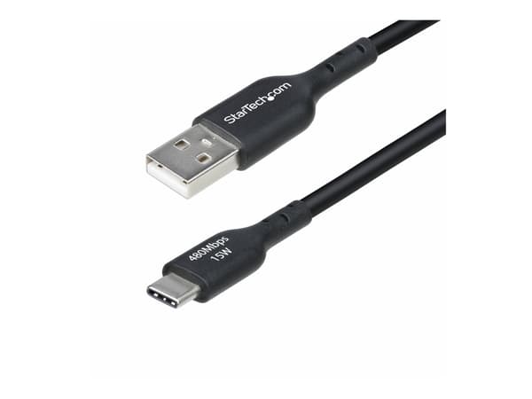 StarTech.com 3m (9.8ft) USB-A to USB-C Charging Cable, Charger Cord, M/M - USB-kabel - USB (hann) til 24 pin USB-C (hann) - USB 2.0 - 3 A - 3 m - lad
