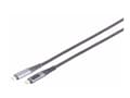 Miniatyrbild 1 av 2: MicroConnect - USB-kabel - 24 pin USB-C (hane) till 24 pin USB-C (hane) - USB4 Gen3x2 - 1.5 m - USB-strömförsörjning (240W), amps, volts, watts displ