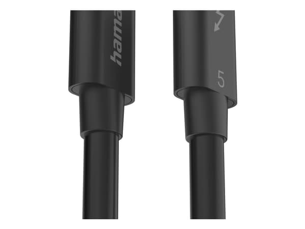 Hama USB-C, 1 m, USB C, USB C, USB 3.2 Gen 2 (3.1 Gen 2), 80 Gbit/s, Svart