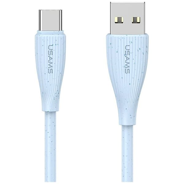 Usams USB-A till USB-C Kabel 1m Green Series - Blå