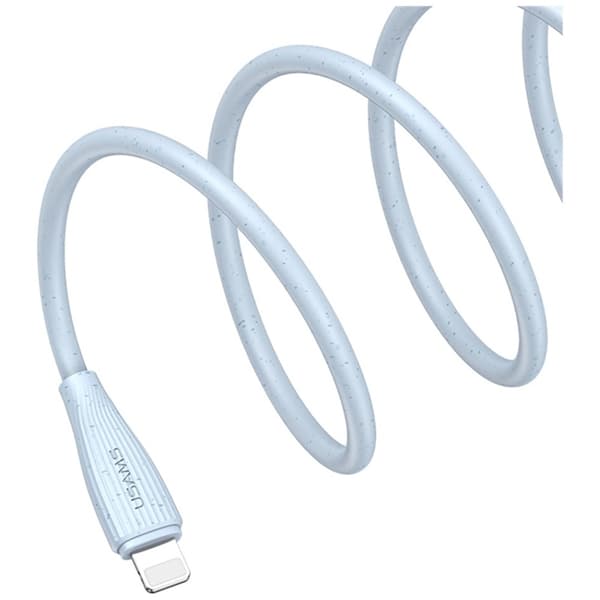 Usams USB-C Till Lightning Kabel 1m Green Series - Vit