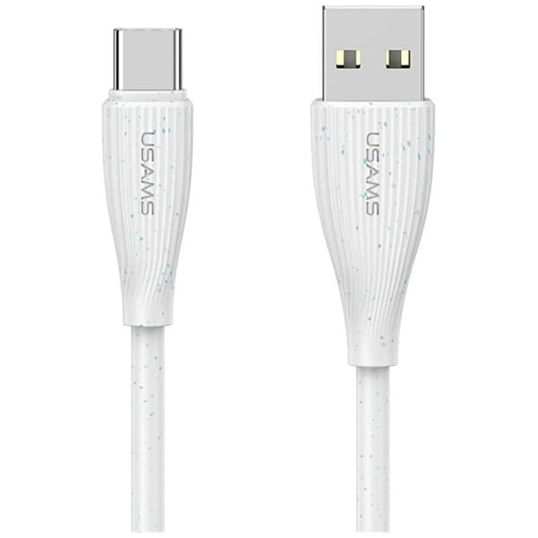 Usams USB-A till USB-C Kabel 1m Green Series - Vit