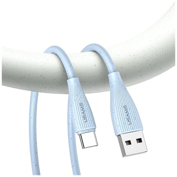 Usams USB-A till USB-C Kabel 1m Green Series - Rosa