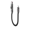 Miniatyrbild 4 av 6: Acefast USB-C - USB-A - USB-C 3A Kabel 0.2m 480Mb/s Svart