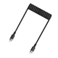 Miniatyrbild 3 av 6: Acefast USB-C - USB-C 3A Kabel 1.2m Spring 480Mb/s - Svart