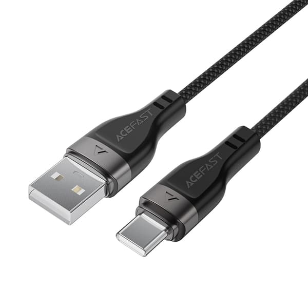 Acefast USB-A - USB-C 3A Kabel 1.2m Magnetic Braid - Svart