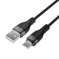 Miniatyrbild 3 av 6: Acefast USB-A - USB-C 3A Kabel 1.2m Magnetic Braid - Svart