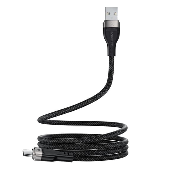 Acefast USB-A - USB-C 3A Kabel 1.2m Magnetic Braid - Svart