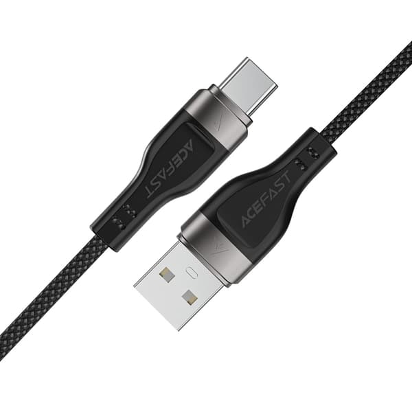 Acefast USB-A - USB-C 3A Kabel 1.2m Magnetic Braid - Svart