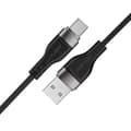Miniatyrbild 2 av 6: Acefast USB-A - USB-C 3A Kabel 1.2m Magnetic Braid - Svart