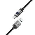 Miniatyrbild 4 av 6: Acefast USB-A - USB-C 66W Kabel 1.2m Display 480Mb/s - Svart