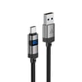 Miniatyrbild 2 av 6: Acefast USB-A - USB-C 66W Kabel 1.2m Display 480Mb/s - Svart
