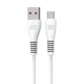 Miniatyrbild 2 av 3: Blue Star USB-A - USB-C Kabel 1m 2A 12W DC99C - Vit