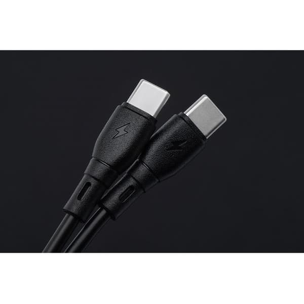 Blue Star USB-A - USB-C 3A Kabel 1m ECO - Svart