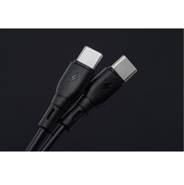 Blue Star USB-C - USB-C 3A 60W Kabel 1m ECO PJ73-13-3 - Svart