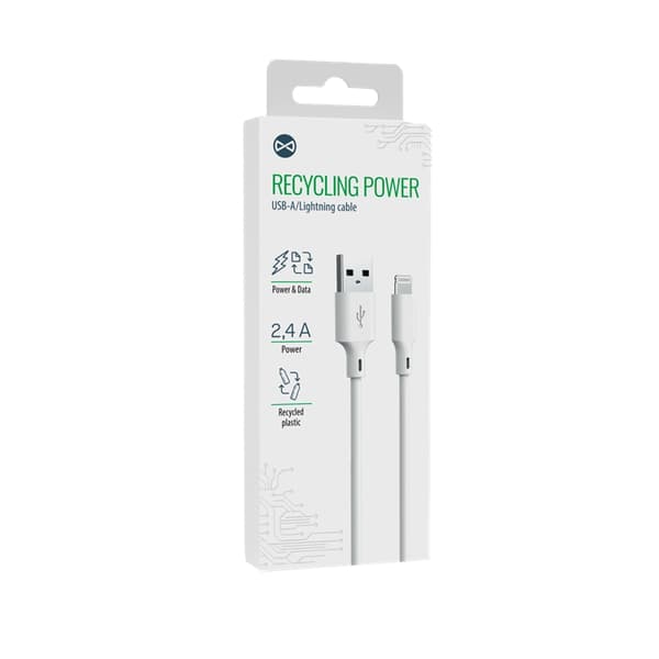 Forever USB-A till Lightning Kabel 2.4A 1.5m HDKR12-AL-00