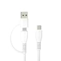 Miniatyrbild 1 av 2: Forever 2in1 USB-C till USB-C/USB-A Kabel 3A 1.5m KR2W1-00