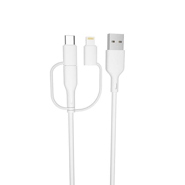 Forever 3in1 USB-A till USB-C,Micro-USB,Lightning Kabel 1.5m