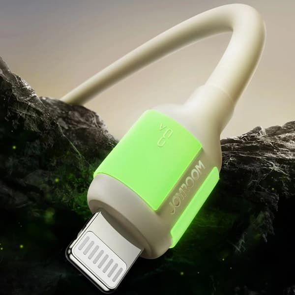 Joyroom USB-A Till Lightning Kabel 3A 2m - Beige