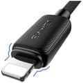 Miniatyrbild 3 av 5: USAMS USB-C Till Lightning Kabel 1.2m Lanyard - Svart