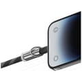 Miniatyrbild 2 av 7: USAMS USB-C Till Lightning Kabel 1.2m Lanyard - Svart