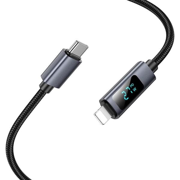 Hoco USB-C till Lightning Kabel PD 27W X112 1m Svart