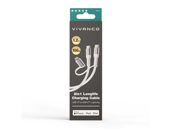Vivanco USB-C kabel USB-C® bøsning 1.2 m Hvid 64216