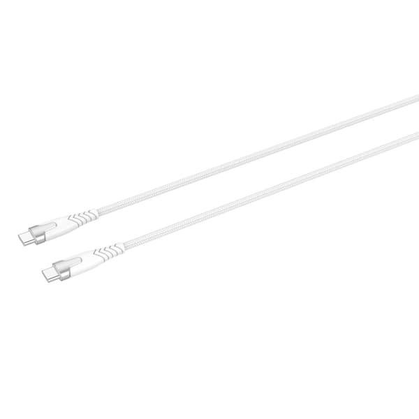 Gear Kevlar-Kabel Pro Usb-C 2.0 Med Metalhus Hvid 1,5m