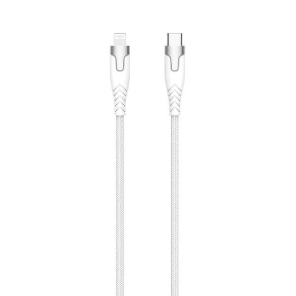 Gear Kevlar-kabel Pro Usb-C Til Lightning Metalhus Hvid 1,5m
