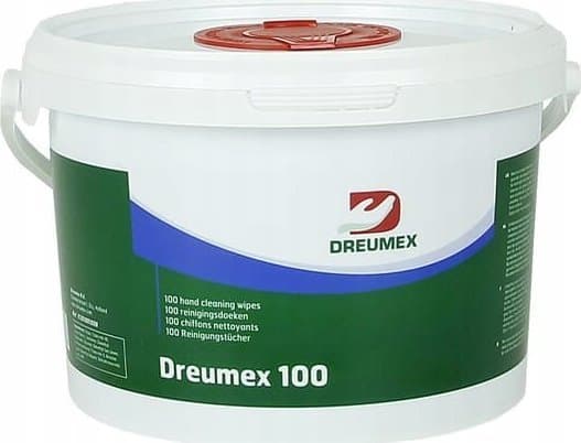 Dreumex Käsi- ja pintapuhdistuspyyhkeet Dreumex 100 Power Wipes. 100 kpl ämpäriä